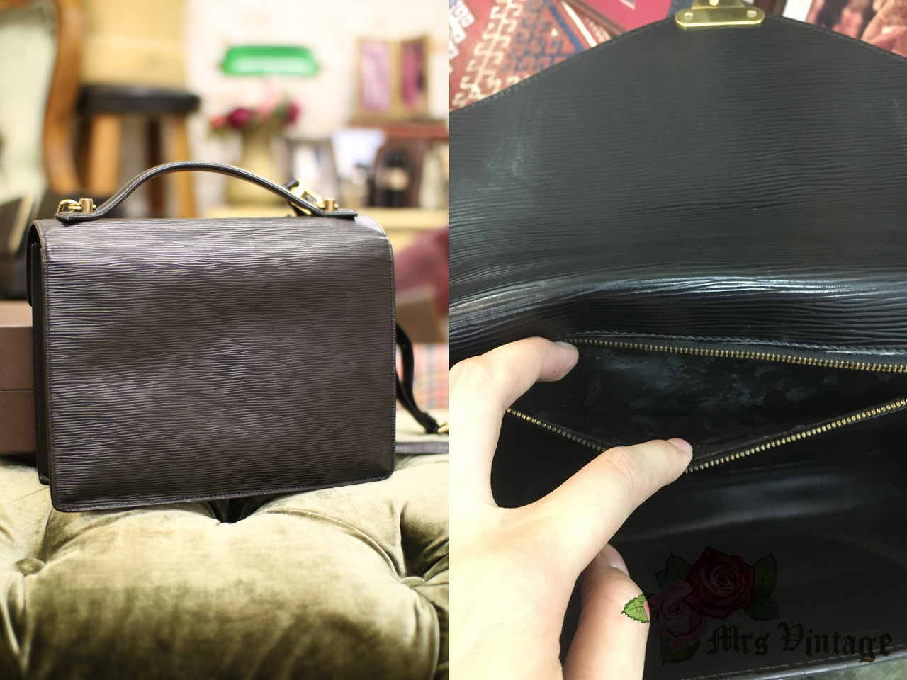 Louis Vuitton Monceau Handbag Epi Leather - ShopStyle Crossbody Bags